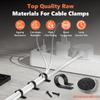 Kalote 292Pcs Black PA66 Nylon R Cable Clamps Kit w/ M4 Screws, 6 Sizes view 3