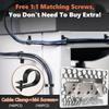 Kalote 292Pcs Black PA66 Nylon R Cable Clamps Kit w/ M4 Screws, 6 Sizes view 4