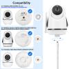 Baby Monitor Mount Compatible with HelloBaby HB65/HB40/HB6550/HB66/HB6339/HB6550 Pro, ANMEATE SM935E, Flexible Baby Camera Holder Crib Mount for Hellobaby Monitor view 2