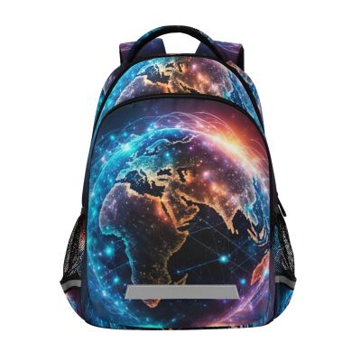 AIXIWAWA Art Earth Backpack for Travel Hiking, Unisex Laptop Backpack Daypacks with Padded Straps and Back 11.64.916.7 IN