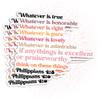 (3Pcs-2") Philippians 4:8 Sticker Whatever is True Whatever is Noble Whatever Stickers Bible Christian Waterproof Vinyl Sticker for Laptop, Water Bottle, Tumbler Decal Gifts for Her Him 2 Inches view 1