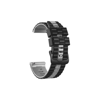 22mm Silicone strap Fit for Garmin Forerunner 255/255 Music/Garmin Vivoactive 4 / Venu 2 Replacement Bracelet watchband(Black Gray,For Vivoactive 4)