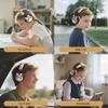 YLFASHION Kids Bluetooth Headphones, 85dB Volume Limit, Ultra-Soft Over-Ear, Built-in Mic, Foldable, Beerus Cartoon Animal Design, Suitable for School & Travel, FM/TF/AUX Supported view 4