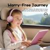 gorsun Kids Bluetooth Headphones, Toddler Headphones 85 dBA Safe Volume, 45 Hours Playtime, with Mic, Bluetooth 5.3, Kids Wireless Headset for iPad/Tablet/Travel/School, ldeal Gift (Pink) view 2