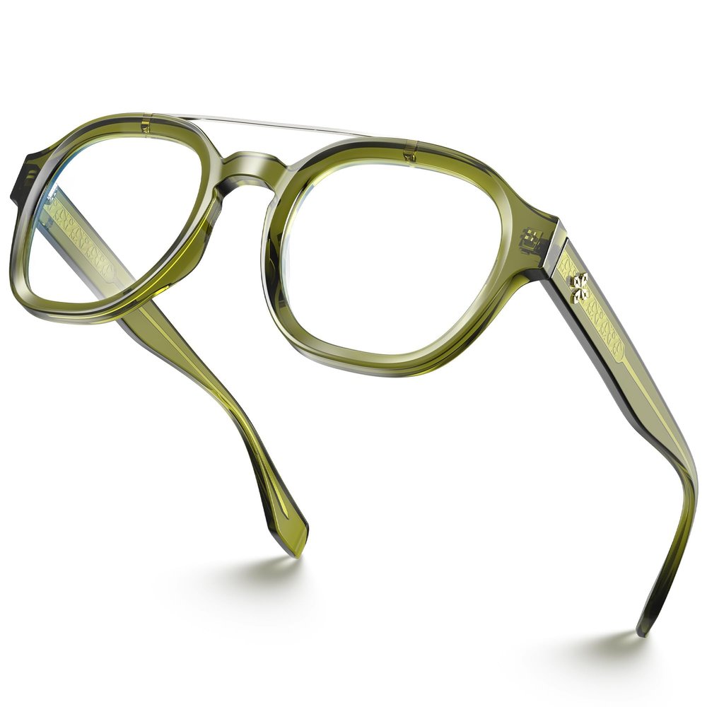 VISOONE Retro Round Blue Light Blocking Glasses with Anti Eyestrain for Computer Working Women Man SANFORD