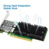 100GbE Network Card Compatible with Mellanox ConnectX-5 Ex, Dual-Port PCI Express 4.0 (16GT/s) x16 Ethernet NIC Adapter Supports Windows Server/Linux/VMware view 2