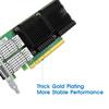 100GbE Network Card Compatible with Mellanox ConnectX-5 Ex, Dual-Port PCI Express 4.0 (16GT/s) x16 Ethernet NIC Adapter Supports Windows Server/Linux/VMware view 3