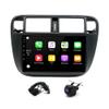 Car Audio Multimedia Receiver Compatible for Honda Civic 1995-2000, 2G+32G Android Car Stereo with Wireless CarPlay/Android Auto GPS FM Radio Navi Bluetooth Camera+MIC 9 Inch IPS Touchscreen view 1