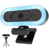 2K 50FPS Webcam for PC/Mac, Computer Camera with Fill RGB Lights, 2 Noise-Canceling Microphone, Autofocus and Tripod for Meeting, Live Streaming, Video Calls, Gaming, Works with Zoom, Skype, Teams view 1