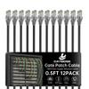 0.5 Foot Cat6 Patch Cables(12 Pack), Solid Pure Copper Patch Cord, Cat 6 Ethernet Cable, UTP Network, High Speed RJ45 Internet Cables, Compatible for Router, Switche, PC, Server, PS4/5, Xbox - Black view 1