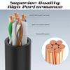 0.5 Foot Cat6 Patch Cables(12 Pack), Solid Pure Copper Patch Cord, Cat 6 Ethernet Cable, UTP Network, High Speed RJ45 Internet Cables, Compatible for Router, Switche, PC, Server, PS4/5, Xbox - Black view 2