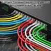 0.5 Foot Cat6 Patch Cables(12 Pack), Solid Pure Copper Patch Cord, Cat 6 Ethernet Cable, UTP Network, High Speed RJ45 Internet Cables, Compatible for Router, Switche, PC, Server, PS4/5, Xbox - Black view 3