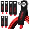 6 Pack Heavy Duty Large Storage Straps, 13", 10", 17" Reusable Cable Ties with Carry Handle, Cord Organizer Loop Hangers for Extension Cords, Hoses, Power Cables, and Ropes view 1