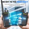 JUCJET (4-Pack) Walkie Talkies, Includes Original Headsets, Type-C Cable, USB Charging Dock, Features One-Click Pairing, Voice Noise Reduction, and Digital Encryption Communication Function (Black) view 3