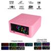 HANNLOMAX HX-206Wi Alarm Clock Radio with Wireless Charger, RGB Color Display, USB Port for Charging and MP3 Playback, Bluetooth, Soothing Sleep Sounds, Aux-in, AC Operation only. (Pink) view 4