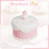 HPYDIY Cute Birthday Cake Night Light - Silicone Children's Night Light, Rechargeable Adjustable, Birthday Gift Room Decoration Gift (Pink) view 2