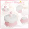 HPYDIY Cute Birthday Cake Night Light - Silicone Children's Night Light, Rechargeable Adjustable, Birthday Gift Room Decoration Gift (Pink) view 3