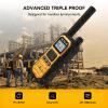 Retevis RB48 Plus Heavy Duty Walkie Talkies with Earpiece, IP67 Waterproof Two Way Radios, Long Range 2 Way Radio, Group Call, VOX, SOS, NOAA (4 Pack) view 4