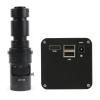 LIUZHENZHEN IMX385 1080P HDMI Industrial Measurement Video Microscope Camera C Mount U Disk Video Recorder for PCB Phone Soldering(with 200x Lens,Not Measurement) view 1