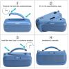 Ferbao Protective Case for Bose SoundLink Max, Silicone Case Cover with Shoulder Strap for Bose SoundLink Max (Blue) view 4