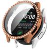 DKEnjoy Hard PC Jewelry Protector Case with HD Anti-Fog Tempered Glass Protective Film Shock-Proof Cover Anti-Scratch Case Compatible for Samsung Galaxy Watch 7 40MM/44MM Smartwatch (Rose Gold, 44MM) view 3