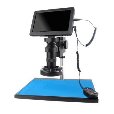 LIUZHENZHEN 7 inch LCD Digital Microscope HD USB Electronic Video Microscope 130X Microscope Lens Microscope Camera for Mobile Phone Repair