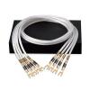 LEOSP HiFi OCC Silver-Plated Speaker Cable Speaker Wire for Hi-fi Systems Y Plug Speaker Cable(3 Meters) view 1