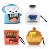 (4Pack) Case for AirPods 3rd Generation Earbuds (2022), XMBYGY Silicone Charging Case Protective Cover with Cute Cartoon Skin Design for AirPods 3, with Carabiner (RES+Beken+Hunny+Vok) view 1