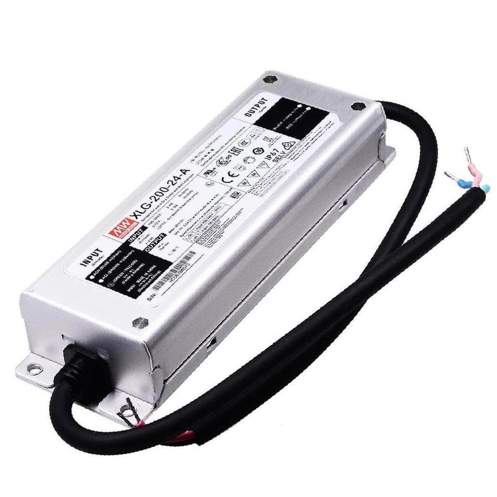 XLG-200-24-A 24V 8.3A 200W IP67 LED Driver for Outdoor & Architectural Lighting