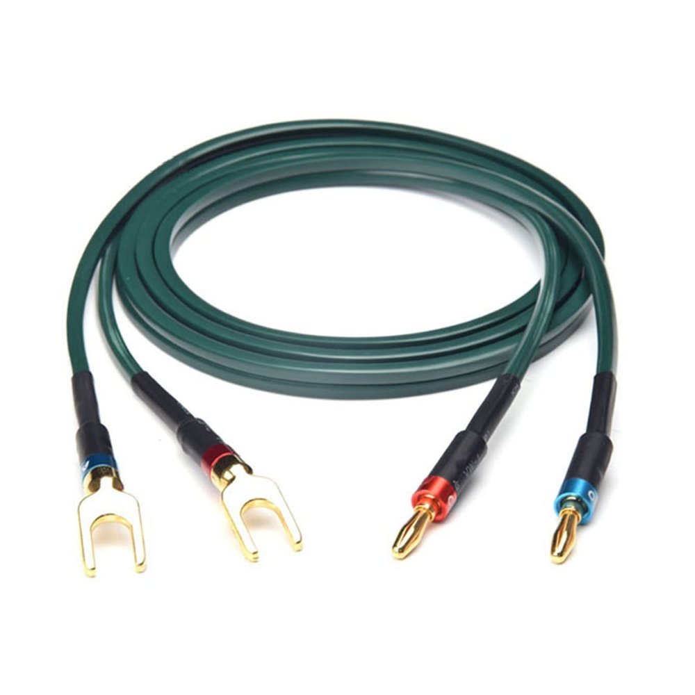 LEOSP HiFi Speaker Cable with Plug Golden Plated Pure Copper Amplifier Speakon Wire Cables(3 Meters)