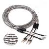 LEOSP 8TC Single Crystal Copper OCC Audio Speaker Cable HiFi Amplifier Speaker Cable Banana Plug-Y Plug(2 Meters) view 2
