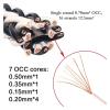 LEOSP 8TC Single Crystal Copper OCC Audio Speaker Cable HiFi Amplifier Speaker Cable Banana Plug-Y Plug(2 Meters) view 4