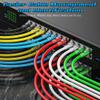 0.5 Foot Cat6 Patch Cables(24 Pack), Solid Pure Copper Patch Cord, Cat 6 Ethernet Cable, UTP Network, High Speed RJ45 Internet Cables, Compatible for Router, Switche, PC, Server, PS4/5, Xbox - Blue view 3