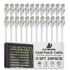 0.5 Foot Cat6 Patch Cables(24 Pack), Solid Pure Copper Patch Cord, Cat 6 Ethernet Cable, UTP Network, High Speed RJ45 Internet Cables, Compatible for Router, Switche, PC, Server, PS4/5, Xbox - White view 1