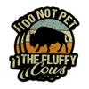 (3Pcs) Do Not Pet The Fluffy Cows Stickers, Vintage Bison Sticker Funny Farming 2" Waterproof Die-Cut Vinyl Sticker Decal for Kindle Laptop Water Bottles Phone Decal Gifts 2 Inches view 1