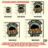(3Pcs) Do Not Pet The Fluffy Cows Stickers, Vintage Bison Sticker Funny Farming 2" Waterproof Die-Cut Vinyl Sticker Decal for Kindle Laptop Water Bottles Phone Decal Gifts 2 Inches view 3