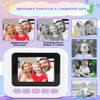 Instant Print Camera, Birthday Day Gifts for Kids Girls Boys, 1080P HD Digital Video Kids Camera, Girls Toys Age 4 5 6 7 8 9 10 Years Old with 32GB SD Card, Purple view 4