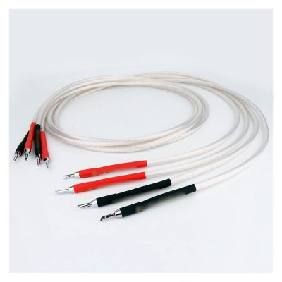 LEOSP Audio Cable 4 Roots HiFi 99.999% 5N Single Crystal CopperOCC Silver-Plated Speaker Cable(3 Meters)