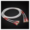 LEOSP 1 Pair HiFi Speaker Cable Silver-Plated Speaker Wire for Connect Amplifier and Speaker(3 Meters) view 1