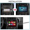 PHEZEN 9 Inch Wireless Carplay Android Auto Car Radio Fit for Mercedes Benz SLK 2004-2010, Android 2+32GB Car Stereo GPS Navigation Audio Receivers WiFi Bluetooth Player USB FM Radio+Backup Camera view 2