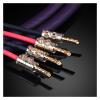 LEOSP 1 Pair HiFi Speaker Cable 7N OCC Speaker Wire with Banana Plug(3 Meters) view 2