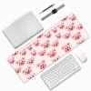 Famame Laptop Mouse Pad Pig Big Nose Pattern Desk Mat with Stitched Edges 31.5X 11.8 inch Non-Slip Large Keyboard Rubber Writing Table Mat for Office Home view 2