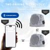 NiceBuy 2-Pack Rock Speakers Outdoor Water-Resistant Solar Powered Patio Speaker with 3 Mode Lights and Pair System and USB Rechargeable for Pool Outside Garden Yard Deck view 4