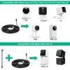 50 ft Extension Cable for Wyze Cam Pan v3, Wyze Cam v4, Wyze OG, Wyze Cam v3 and v3 Pro Outdoor Camera,USB Charging Cord with 90 Degree Adapter and 18W Power Adapter view 2