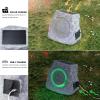 NiceBuy Solar Rock Speakers Outdoor Water-Resistant 2-Pack Solar Powered Rock Speaker with Lights RGB and TWS Pair for Patio Outside Garden BBQ Deck view 2