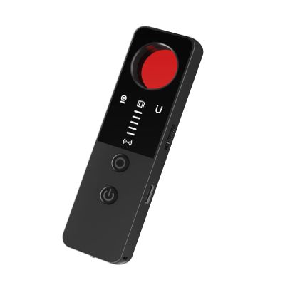 Hidden Camera Detectors, Hidden Bug and Camera Detector, Camera Scanner Spy Camera Finder GPS Tracker Detector for Car Home Hotel Travel Office with SOS Light Flashlight Anti-Theft Alarm (Black)