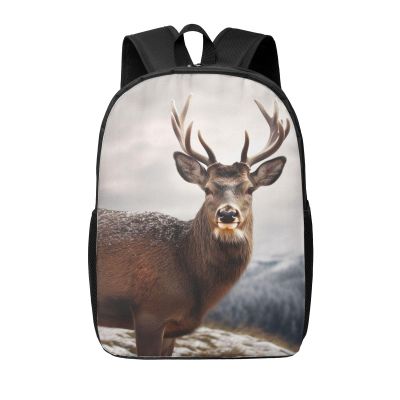 VTCTOASY Backpack Travel Laptop Backpack for Men Women Wild Animals Deer Computer Backpacks 17 inch Casual Daypack