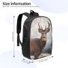 VTCTOASY Backpack Travel Laptop Backpack for Men Women Wild Animals Deer Computer Backpacks 17 inch Casual Daypack view 4