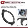 HEROFFIX 2 Pcs Audio Coaxial Speaker Speaker Spacer Ring Tweeter Speaker Spacer Adaptor for Chevrolet Avalanche 2007-2020 Front Rear Speaker Subwoofer Mounting Spacer Bracket Ring Black ABS view 3