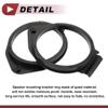 HEROFFIX 2 Pcs Audio Coaxial Speaker Speaker Spacer Ring Tweeter Speaker Spacer Adaptor for Chevrolet Avalanche 2007-2020 Front Rear Speaker Subwoofer Mounting Spacer Bracket Ring Black ABS view 4